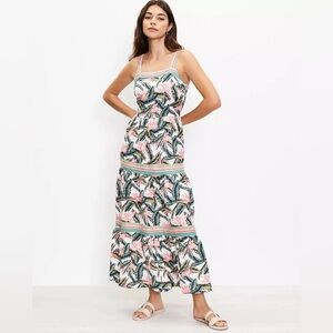 LOFT Paradise Tiered Maxi Dress